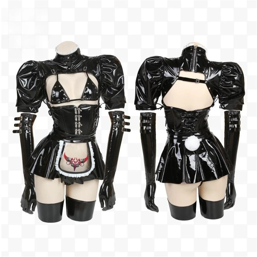 Dark Dynasty Original Design Cos Dark Maid Bunny Girl Cosplay Costume Woman Christmas Jumpsuits Lingeries Uniforms Sexy Cosplay