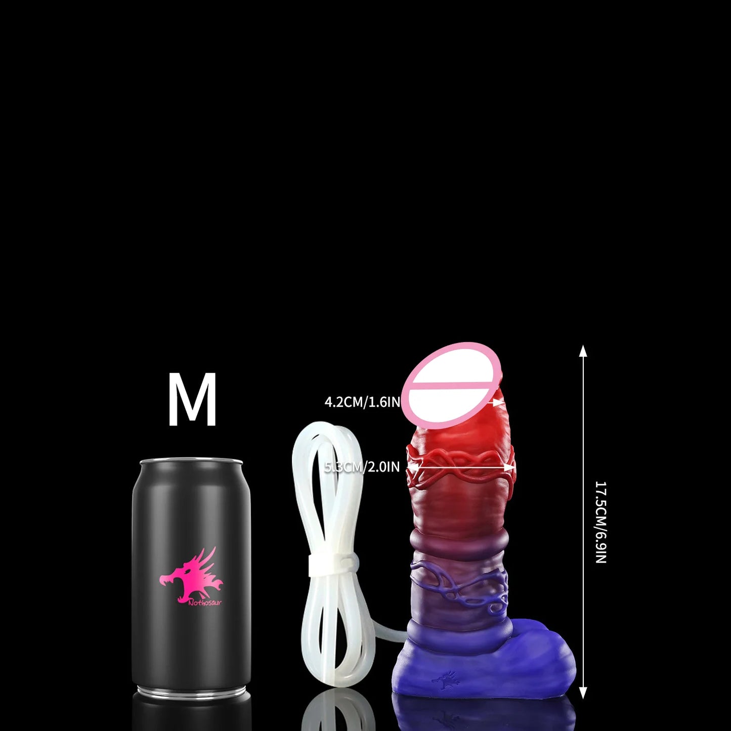 M-XXL-11.4IN + TUBE Dildo Tube - Clear Silicone Dildo in Assorted Sizes for Couples And Individuals