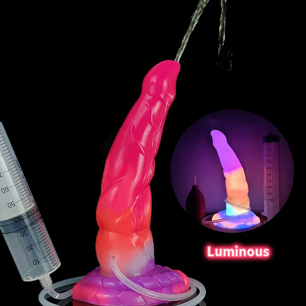 ASHBURN Luminous Squirting Dildo Fantasy Glowing Tentacle Monster