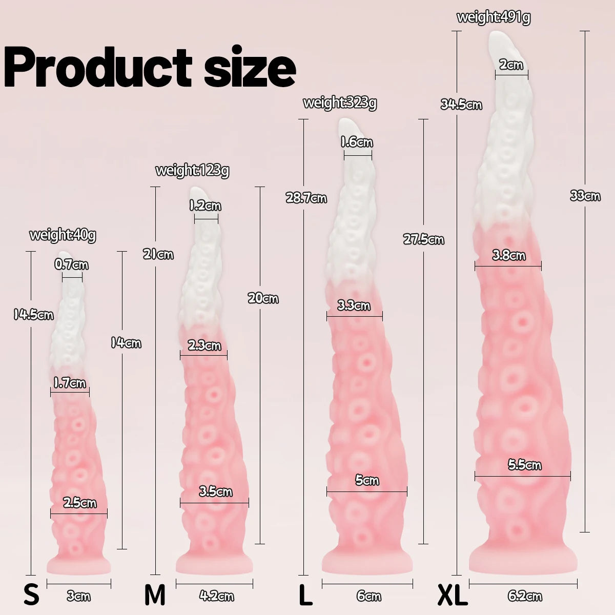 Alien Octopus Tentacle Anal Plug G-spot Clit Stimulation Prostate Orgasm Adult Sex Toy Unique Pleasure Available in Four Sizes