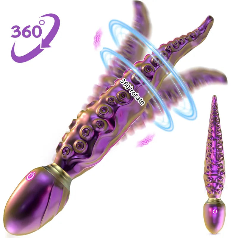 Female Powerful AV Wand Clitoris G Spot Men Prostate Massager 360 Rotating Anal Vibrator Masturbator Sex Toys For Woman Male