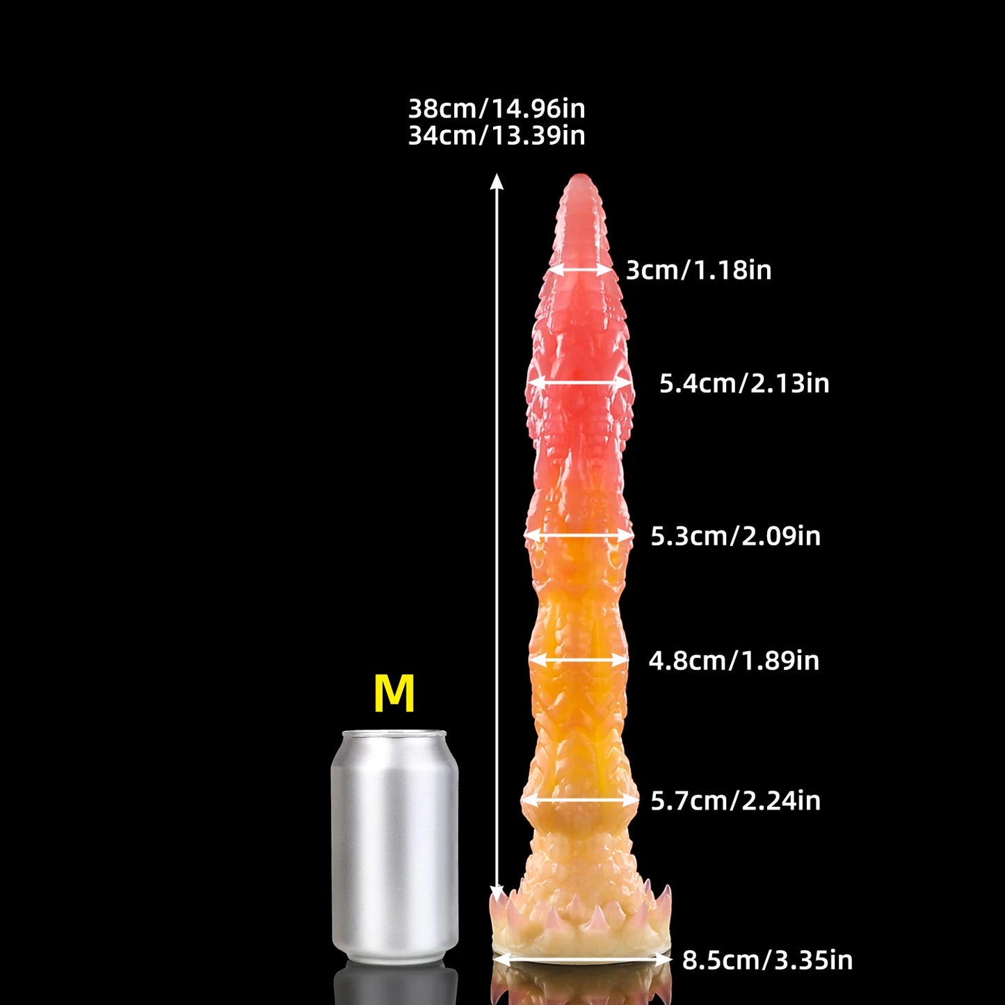 Nothosaur Meo's Ridge Dragon-Shaped Imitation Toy Dildo Super Long Sex Barb for Adult Fantasy Male Female Masturbation Orgasm