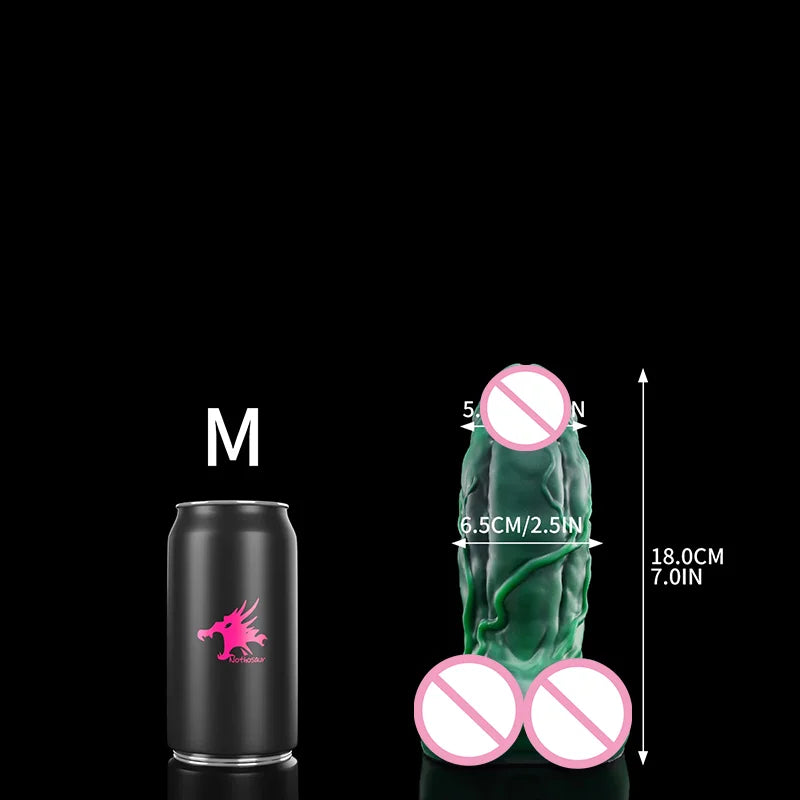 Nothosaur BANNER Green Monster Anal Plug Dildo Soft Butt Masturbator Anus Dilator Realistic Penis Adult Sex Toy Stimulator