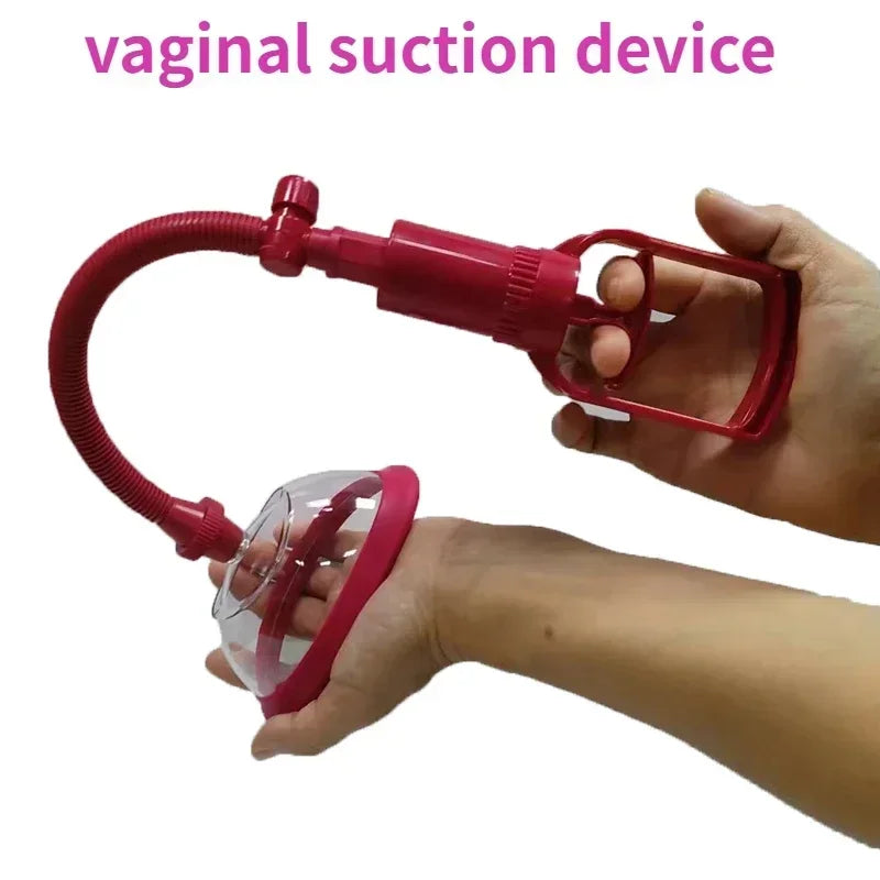 ASHBURNS 130mm Manual Pussy Pump Vagina Clitoris Sucker Women Breast Massage Nipple Stimulator Enlarge Vacuum Pump Cover Adult Sex Toys