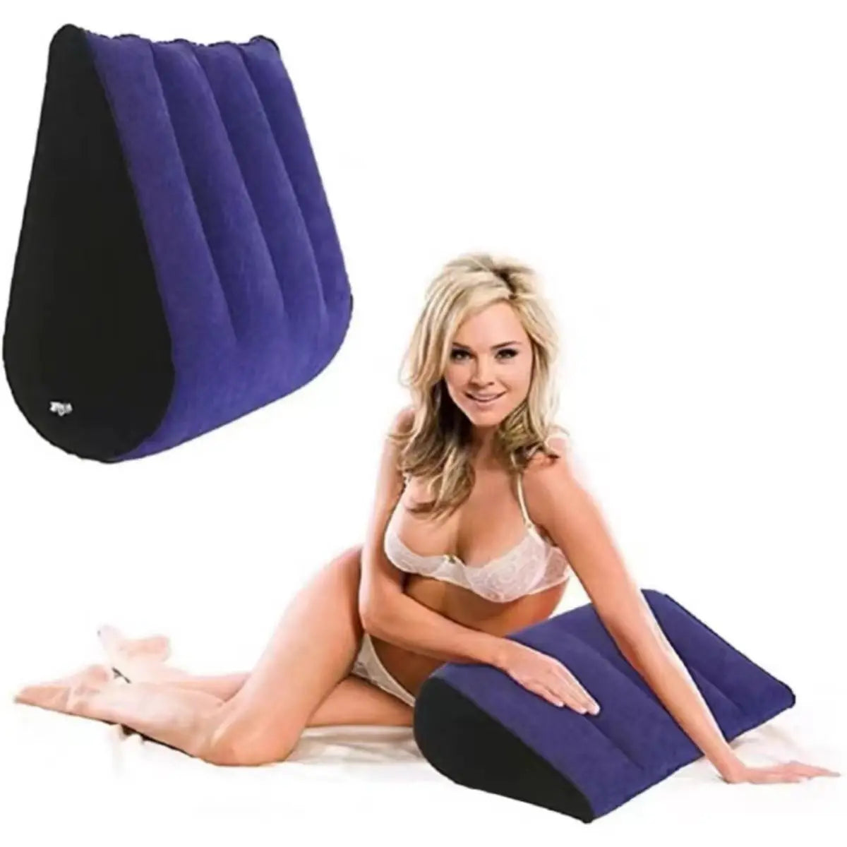 Inflatable Sex Pillow Cushion BDSM Sex Furniture PVC Flocking Silicone Pillows Couple Travel Supplies SM Sex Game Assist Sextoy