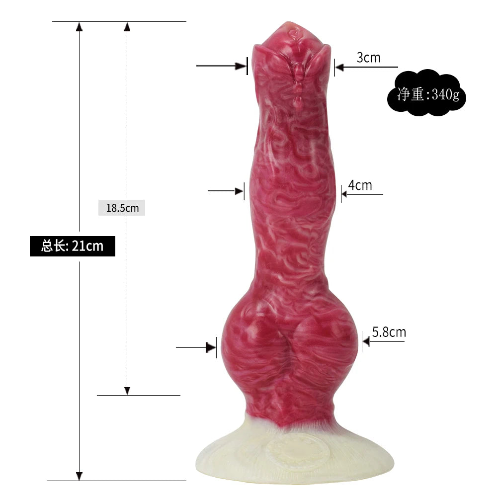 ASHBURN FERAL MUSTANG – Long Squirting Silicone Dildo with Suction Base