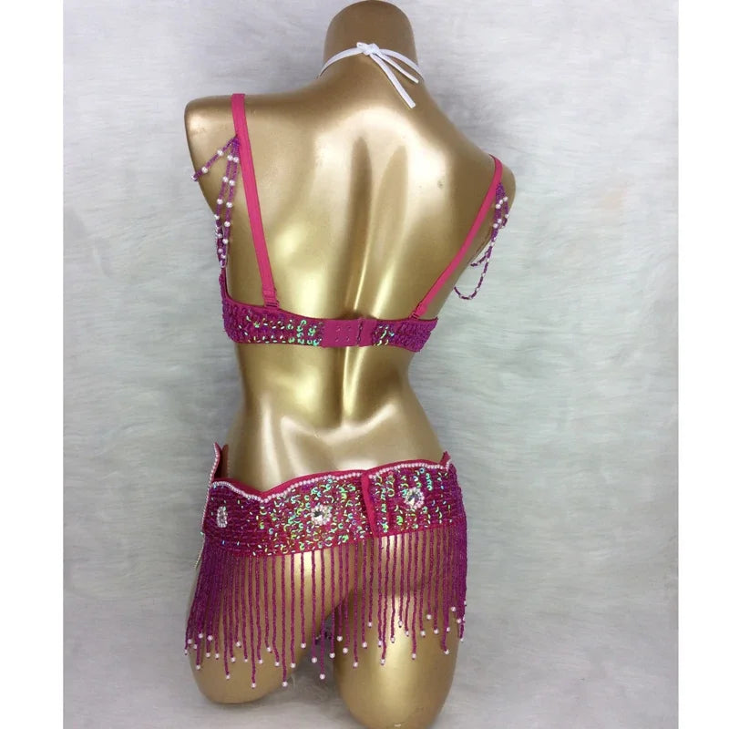 ASHBURN™ Beaded Luxe FESTIVAL Set – 3PC Festival Edition (Bra + Belt + Collar)