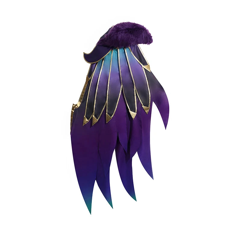 ROLECOS LOL Star Guardian Xayah Cosplay Costume Xayah Women Cosplay Suit with Cloak Halloween Carnival Suit New Version Pre-sale