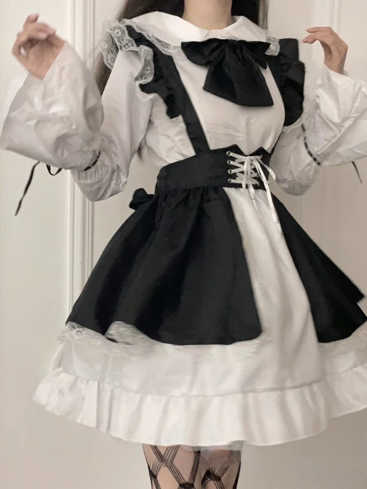Nun Anime JK Cosplay Costumes Japanese Student Outfit Sister Uniform Crotchless Women Night Role Play Temptation Apparel