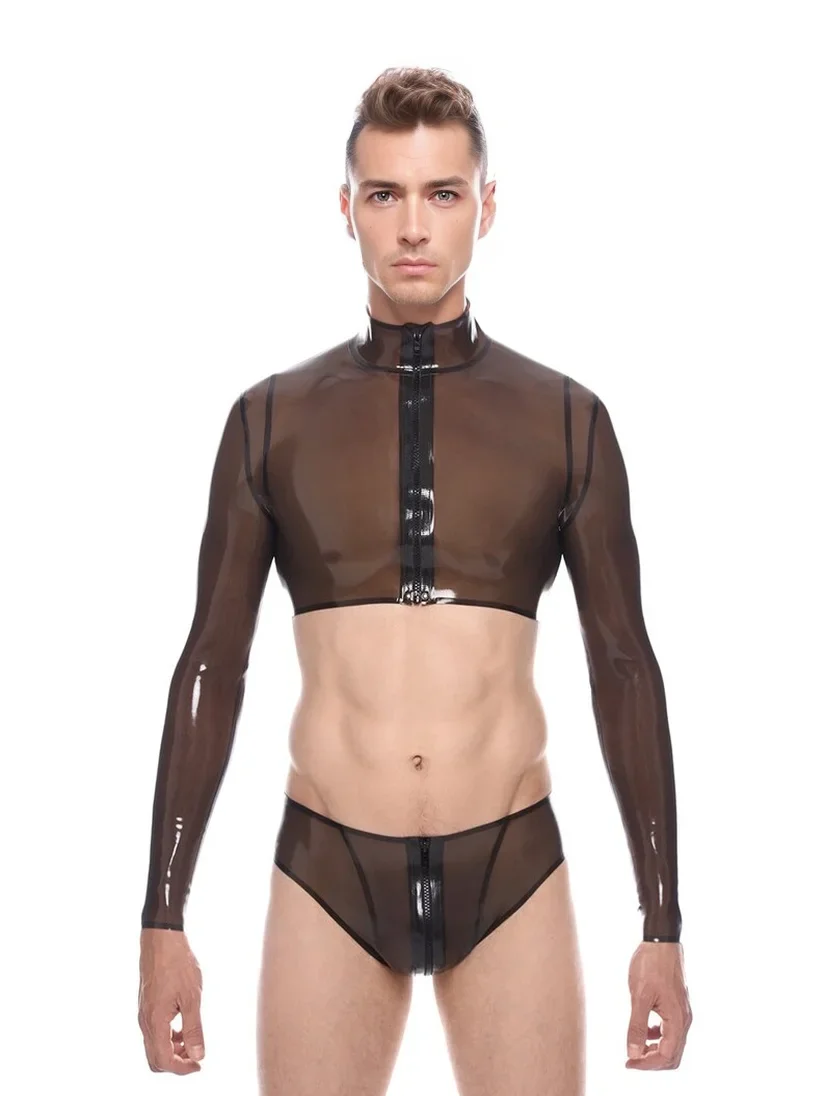 customized fetish Latex underwea Mens  rubber Comfortable Gay Men Sexy Underwear Thong Men Jockstrap Thongs And G strings Sexi