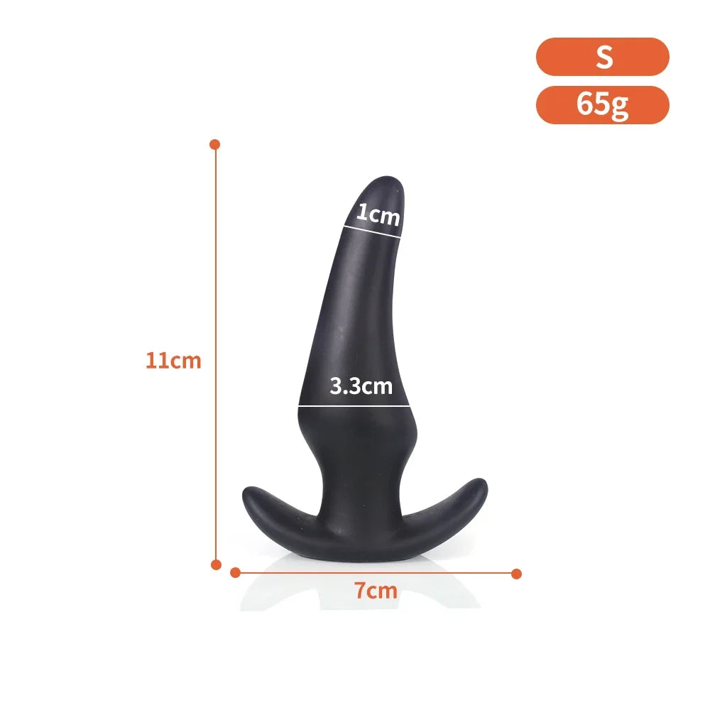 Wearable Anti Drop Soft Anal Plugs Prostate Massage Liquid Silicone Huge Butt Plug Anal Training Comfortable To Wear Butt Plug