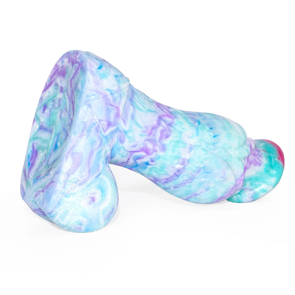 ASHBURN Liquid Silicone BEAST Monster Huge Dildo Ice Dragon Cock Anal Plug Long Penis Clitories Masturbation Sex Toys For Women Men