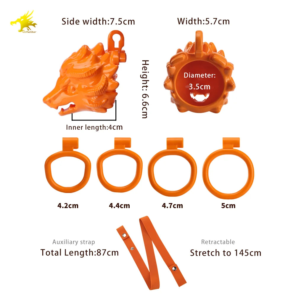 New ABS Chastity Cage Male Flat Cock Cage Penis Ring Slave Bondage SM Sissy Gay Penis Devices Adult Sexy Toys For Men