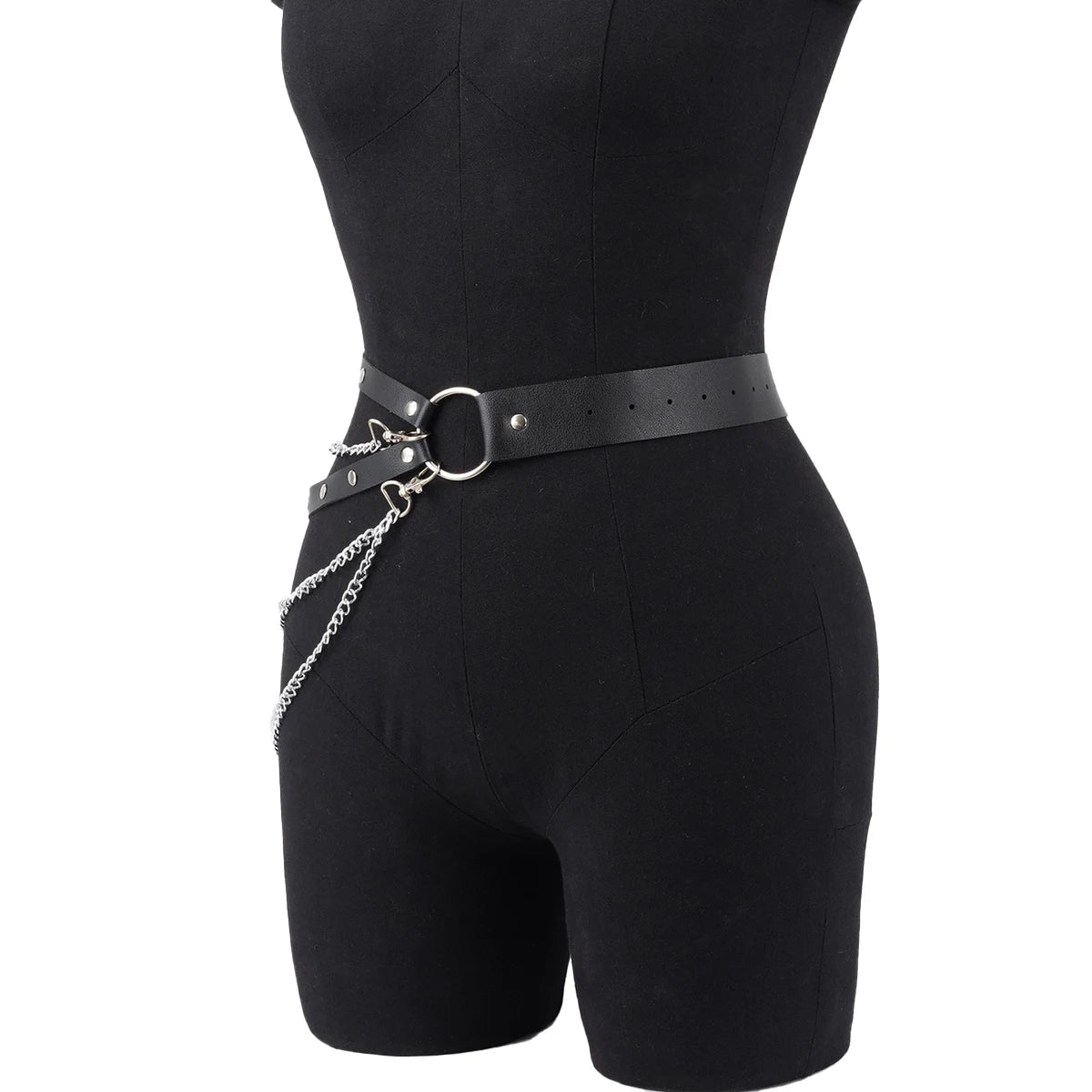 1pcs of women's fashion thigh garter belt, hip bag, chain ring decoration, punk clothing accessories, holiday carnival clothi