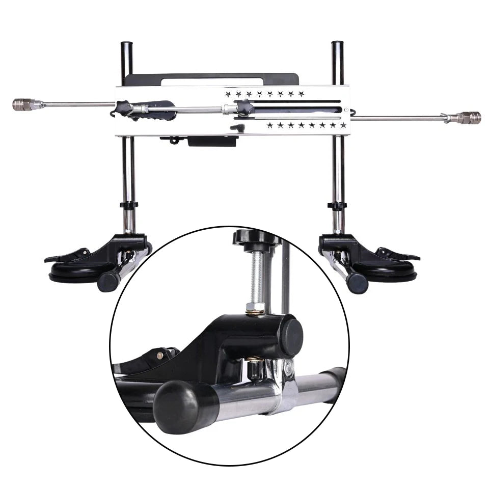 ROUGH BEAST Sex Machine Suction Cup Fix the Hollow Rod Masturbation Machine for Women and Men Sex Toys Attachment