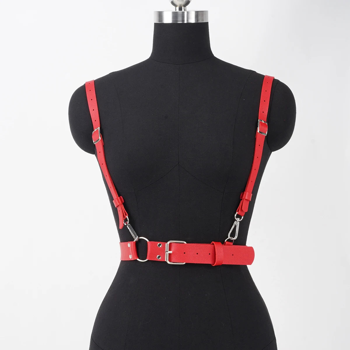 Women Fashion Leather Waist Belt Shaping Waistband Body Harness Belt Leathersuspenders for Women Gothic Clothing Accessorie