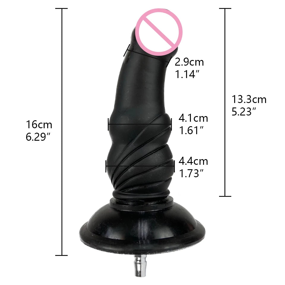 ROUGH BEAST Sex Machine Black Dildos Attachment for Vac-U-Lock Masturbation Machine Anal Plug Automatic Sex Toy Accessories