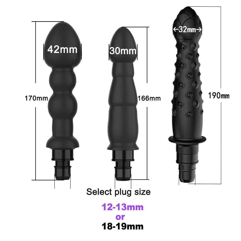 Massage Gun Heads vibration dildo penis adult sex toys silicone head VIBRAT for Fascia gun percussion Vibrators for Female Man