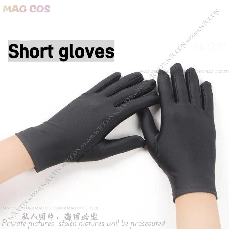 Alastor Cosplay Halloween Costume Gloves Claws Fingernail Anime Cosplay Pink Red Blue Yellow Prop Comic-Con Disguise Cartoon