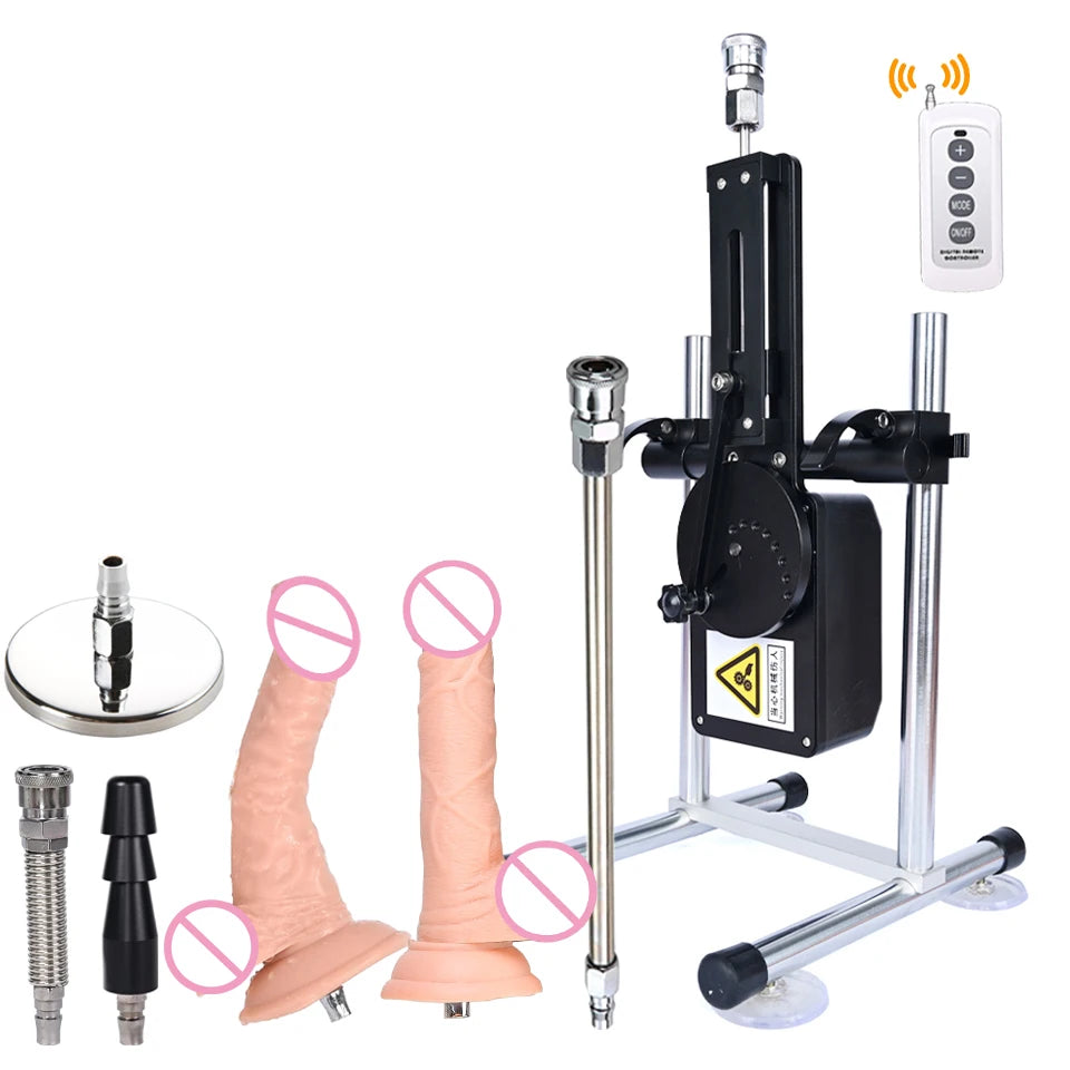 ROUGH BEAST Sex Machine for Women and Men Wireless Control 70 Watt Power Masturbation Machine with Dildo Attachments Sex Toys