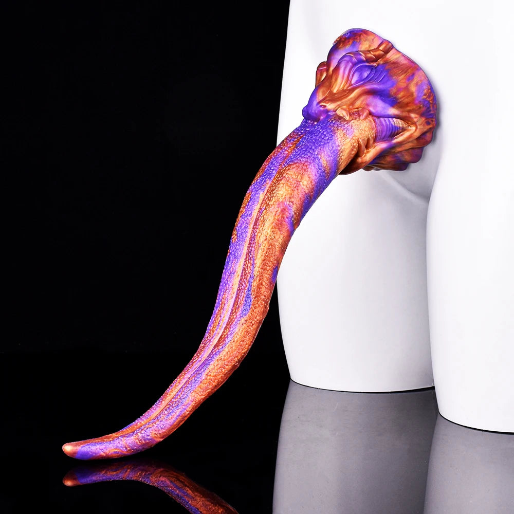 ASHBURN Realistic XL dragon Tongue relic with Suction Cup Soft