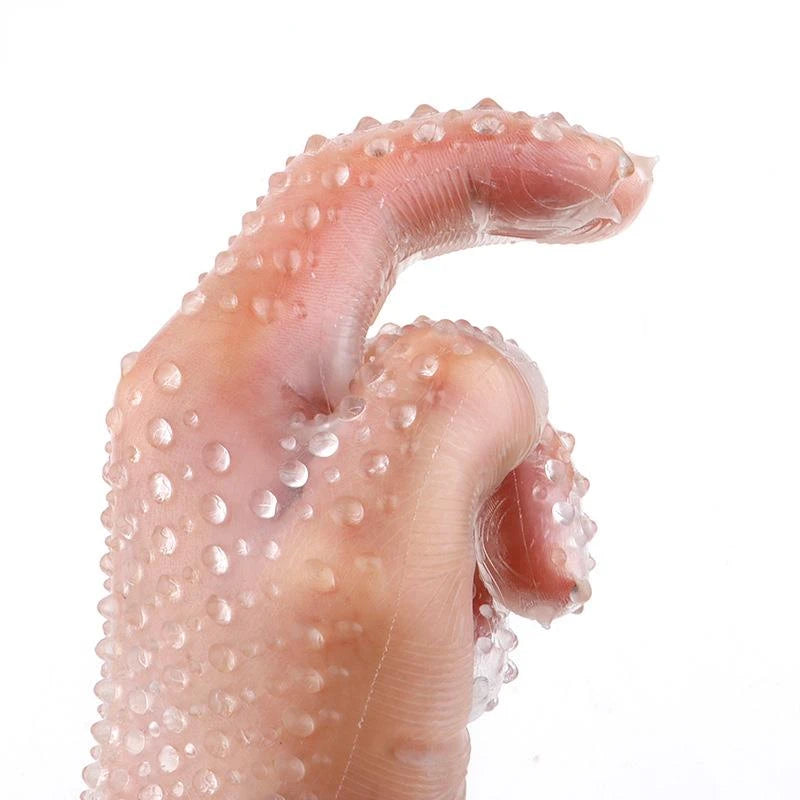 Soft Gloves Masturbation Spike Spots Gloves for Unisex Finger Sex Toys for Couples Male Masturbator EroticToy Sex Tool for You