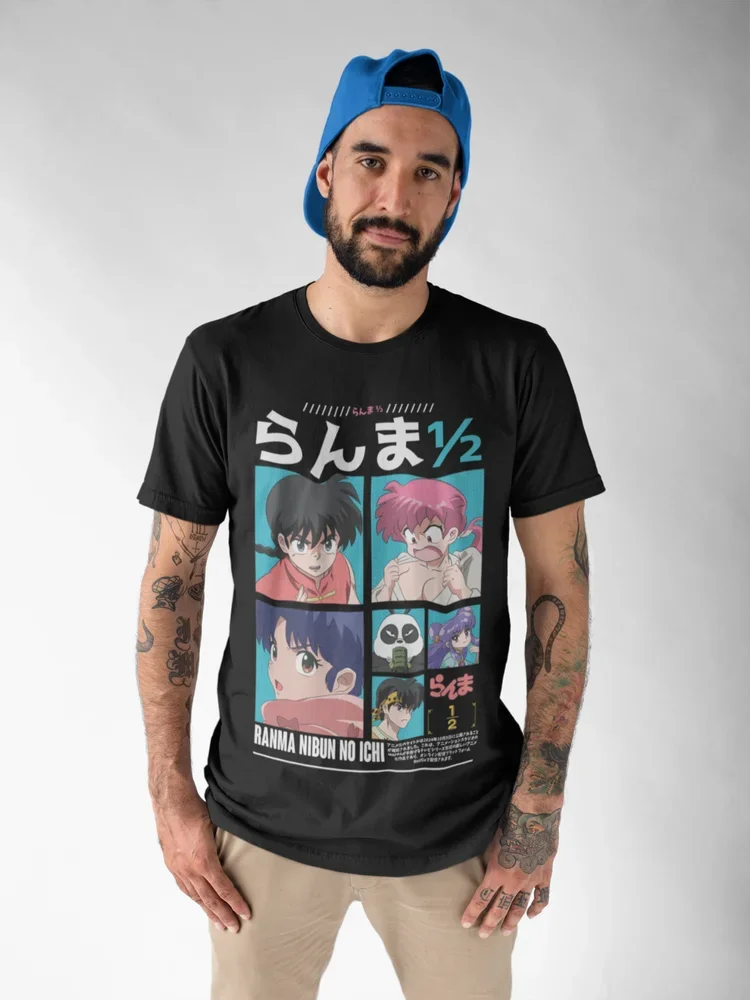 Ranma 1/2 T-Shirt Shampoo Rumiko Takahashi Manga Strip Anime Shirt  Graphic T Shirts  Oversized T Shirt Fashion