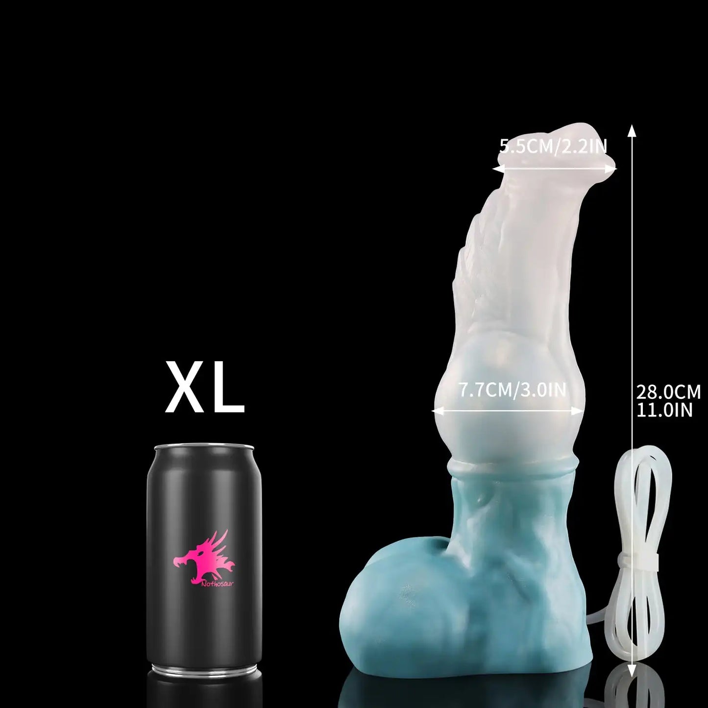 Nothosaur FAXI + TUBE Soft Dildo Tube for Couples Real Feeling Silicone Vibrating Adult Toy for Men Women