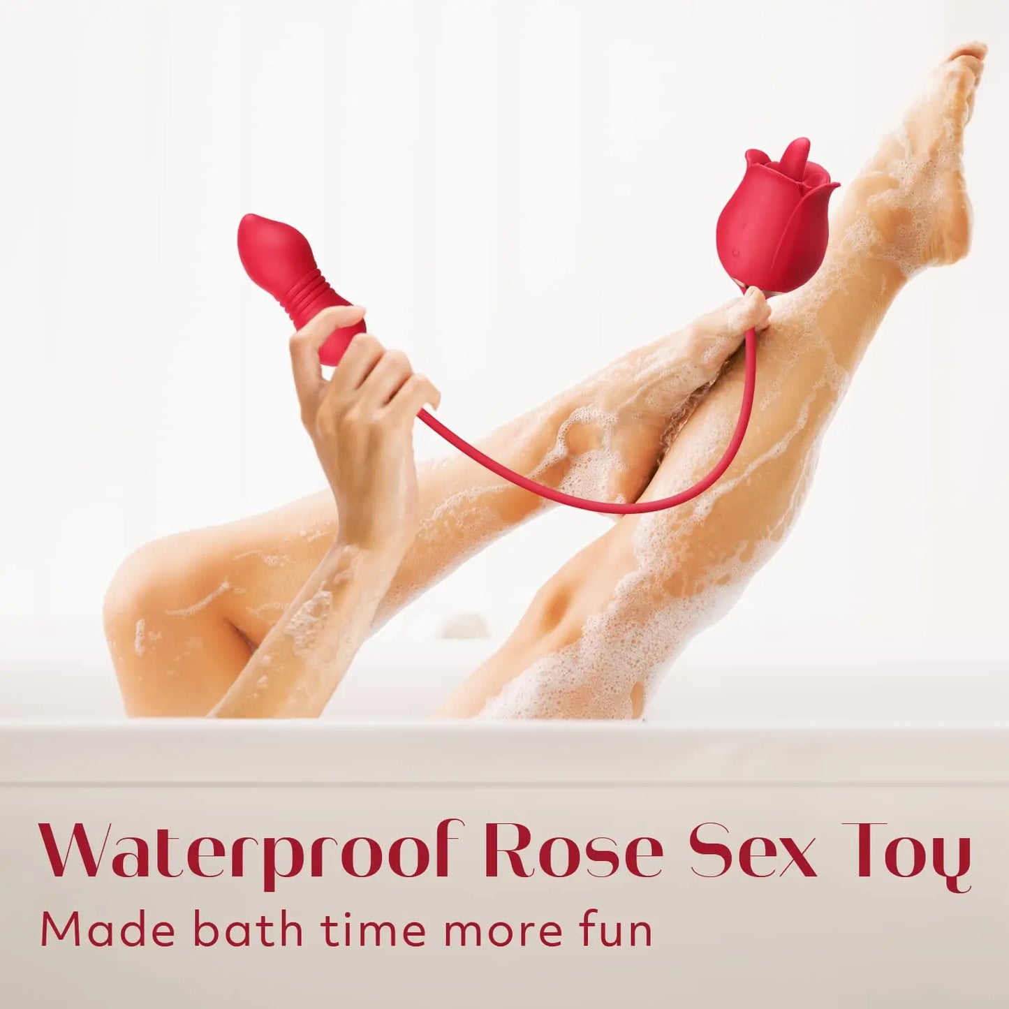 Rose Toy Thrusting Dildo Vibrator for Women Egg Clitoris Sucker Stimulator Tongue Licking Adults Goods Sucking Sex Toys Female
