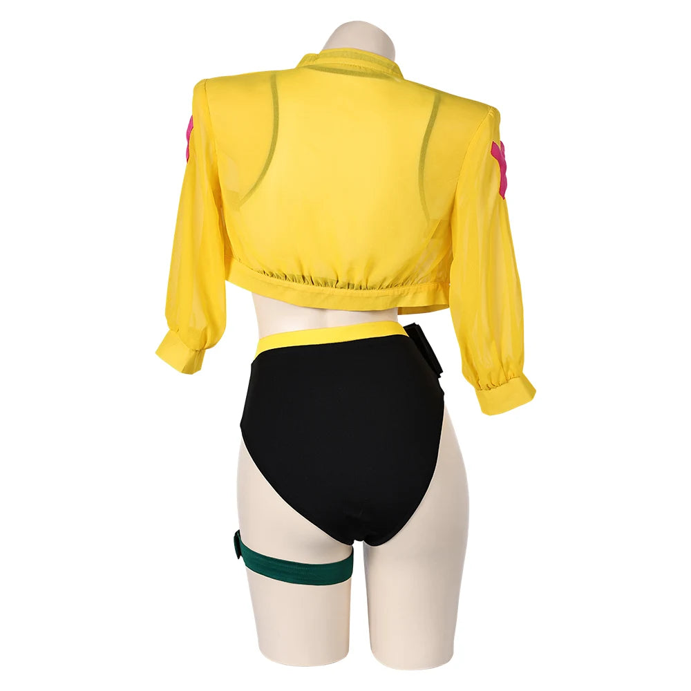 Valorant Fantasy Killjoy Cosplay Swimsuit Bikini Coat Costume Game Beach Vest Shorts Hat Outfits Halloween Carnival Party Suit