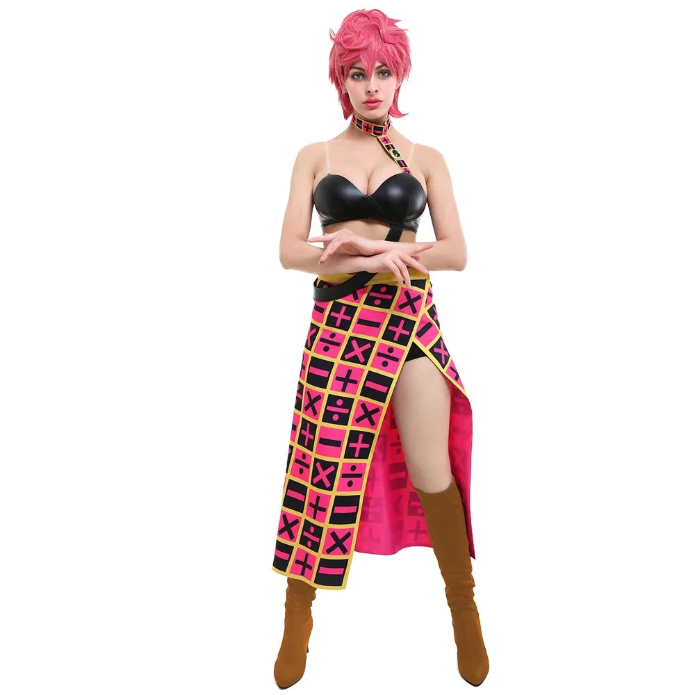 Women's Trish Una Cosplay Costume Golden Wind Trishi  Costume Halloween Costumes