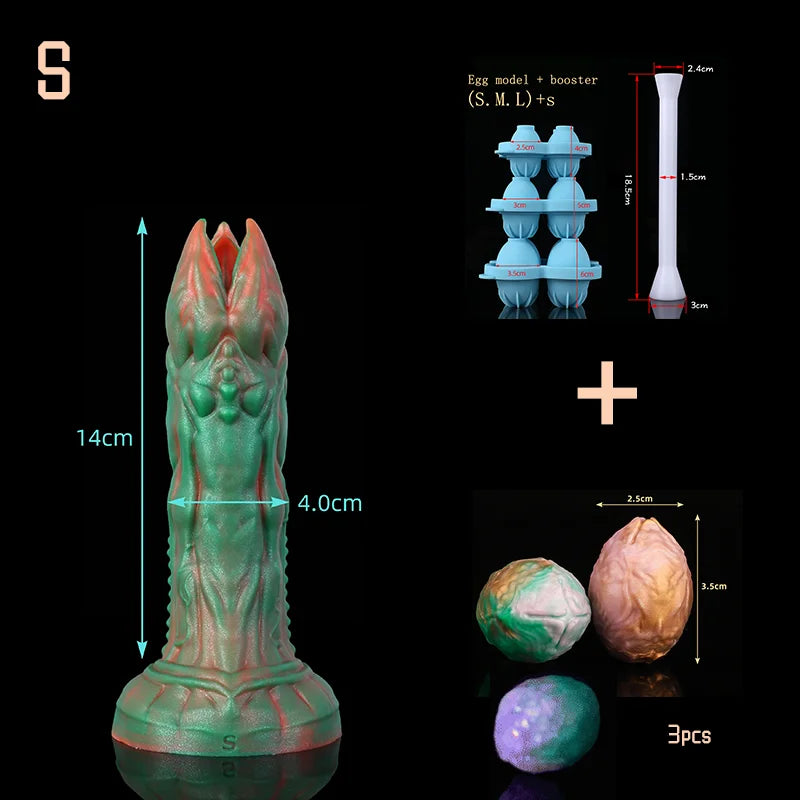 Ovipositor Dildo Masturbation Cup Dildo Lay eggs Enlargers Women Sex Toys