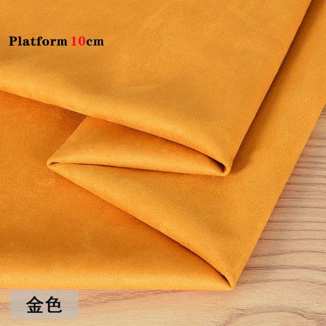 Women Pole Dance Shoes Training Protective Cover Overshoes Platform 10CM Sandals Protectors Suede Wear-Resist Boots Shoes Cover