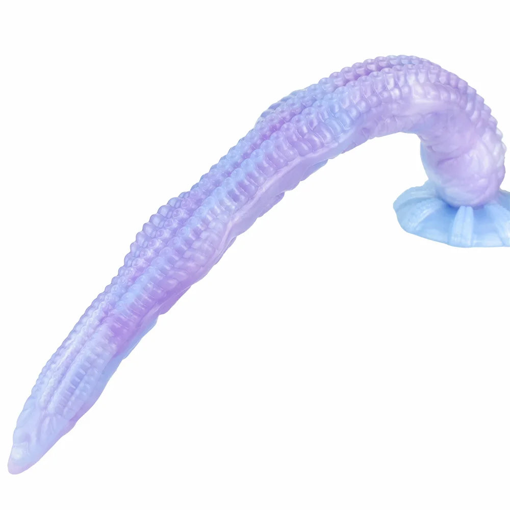 ASHBURN S-XXL 25IN Super Long Tentacle Dildo with Sucker for Deep Penetration WORKS WITH STRAPON