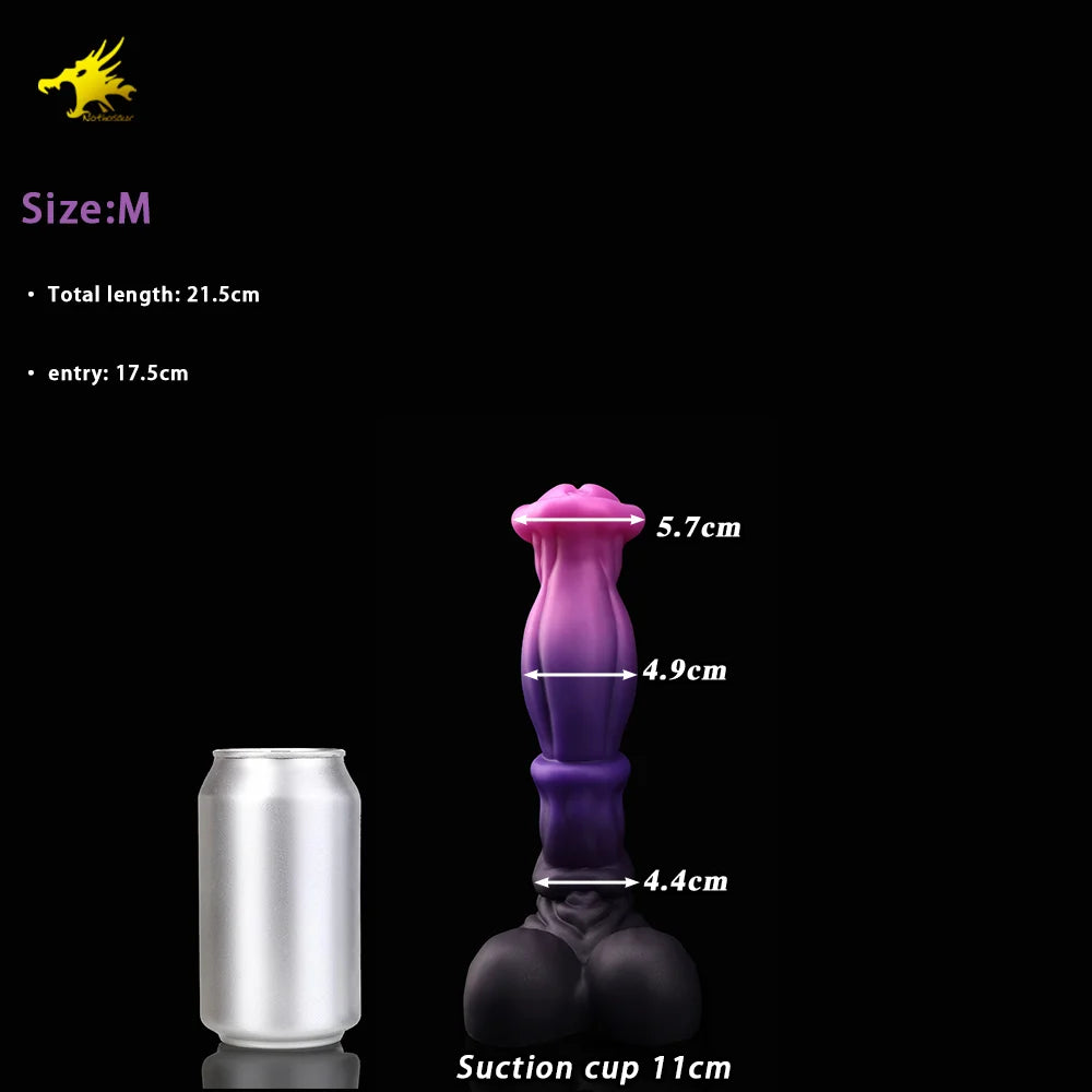Nothosaur ANUBIS Realistic Silicone Dildo Colorful Adult Fantasy Masturbation Toy Fake Penis with Dildo Holder Base
