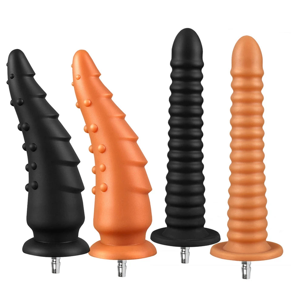 ROUGH BEAST Sex Machine Dildo Attachment for Vac-U-Lock Masturbation Machine Silicone Anal Plug Stimulation Erotic Adult Product