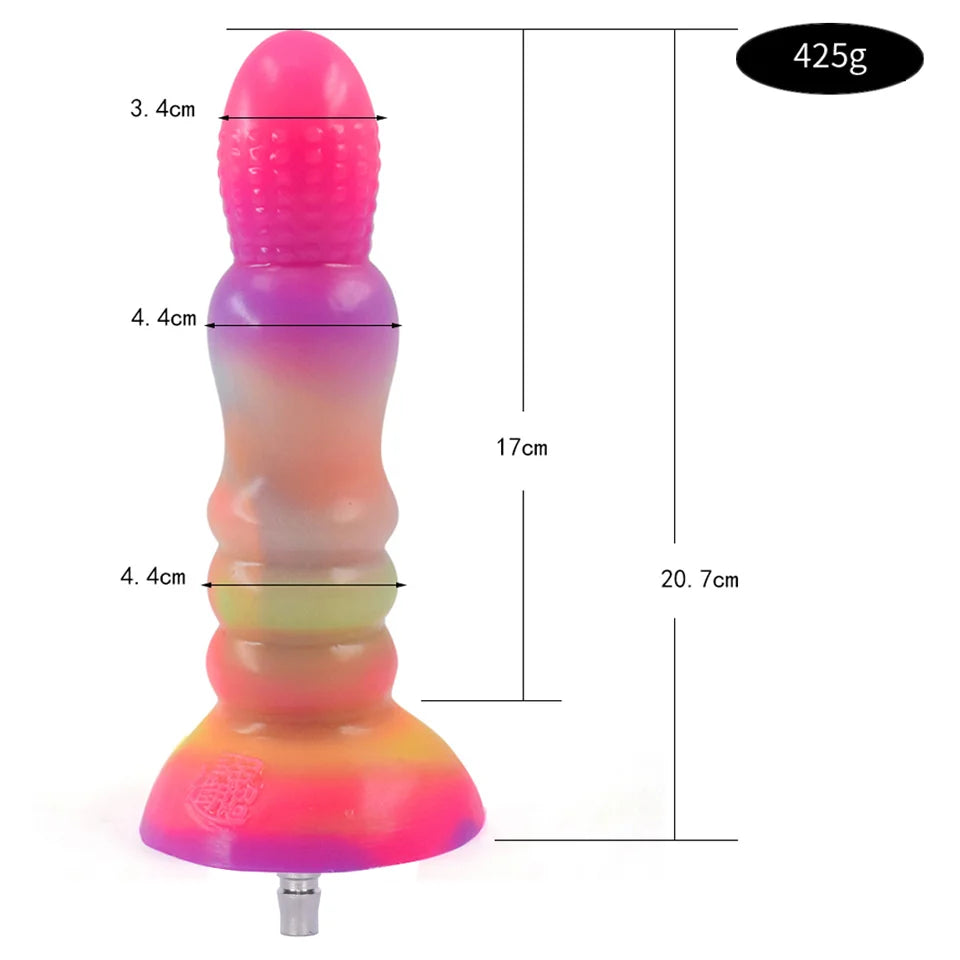 ASHBURN ROUGH BEAST Luminous Dildos for Vac-u-lock Sex Machine Dildo Glow In The Dark Night Color Fluorescent Dildos for Women Anal Toy