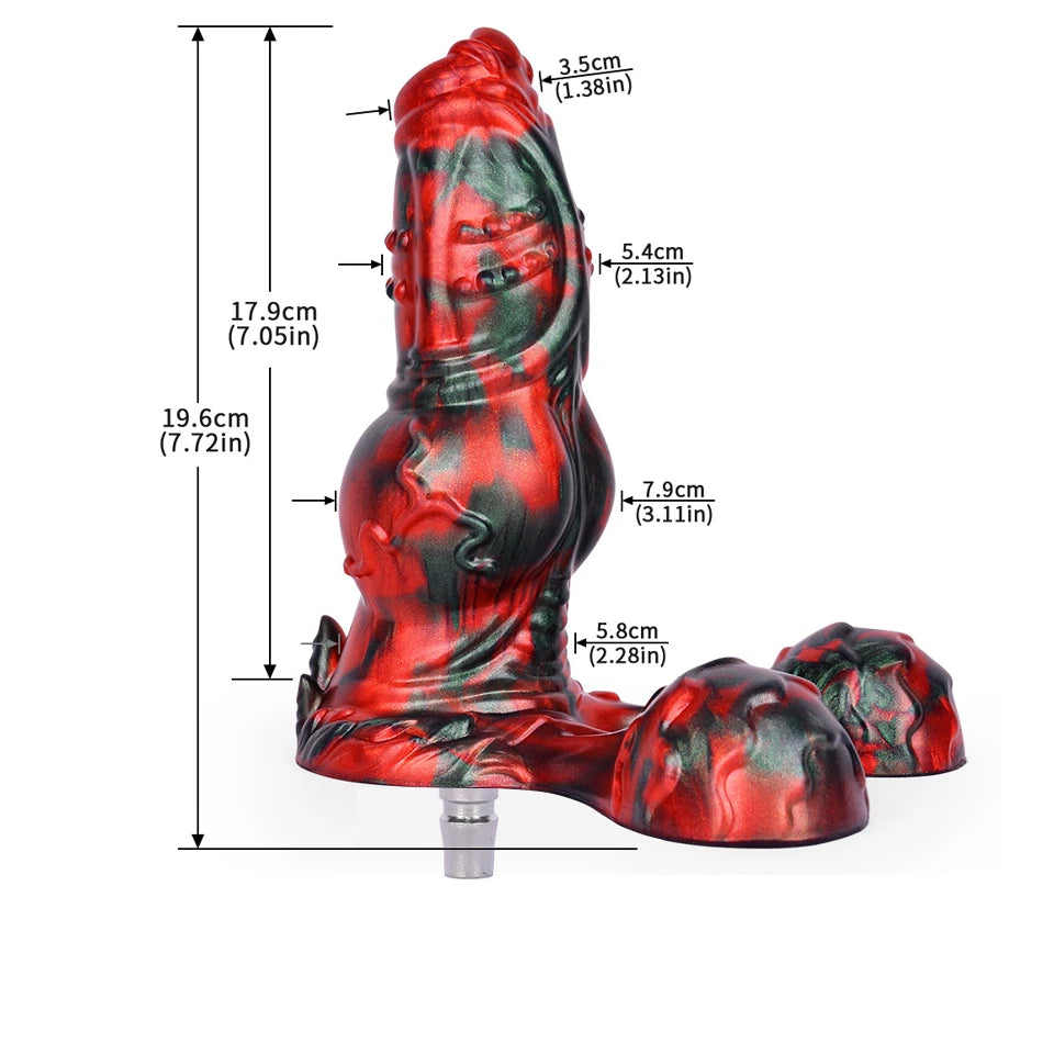 ROUGH BEAST Colorful Dildo for Quick Plug/Vac-u-lock Sex Machine Silicone Dildo Anal Plug Adult SM Game for Women and Men