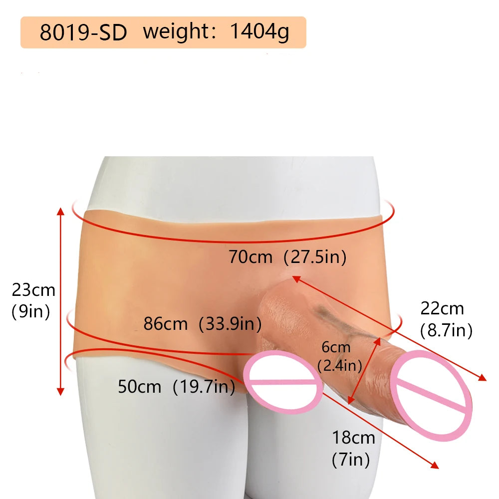 ASHBURN Silicone panties With Realistic Dildo harness Wearable Penis Strecthable Sex Toys For Lesbian Women Flirting Cosplay