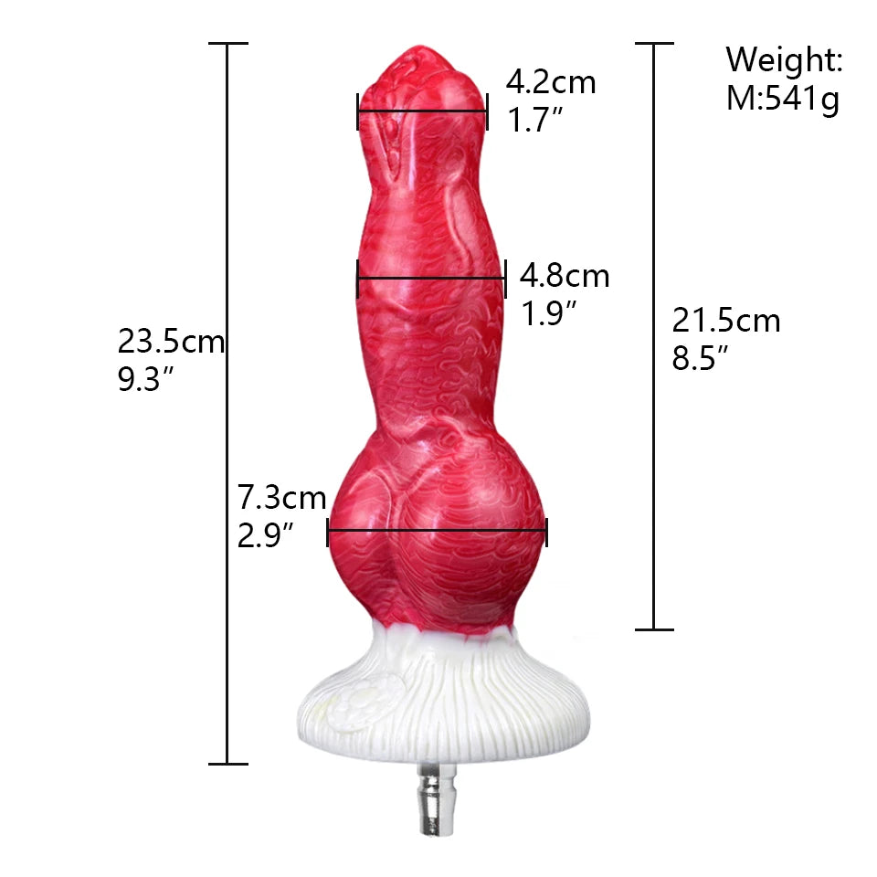 ROUGH BEAST Vac-U-Lock Sex Machine Dildo Attachment Silicone Anal Plug Simulation Erotic Sex Toys for Women and Men Masturbator