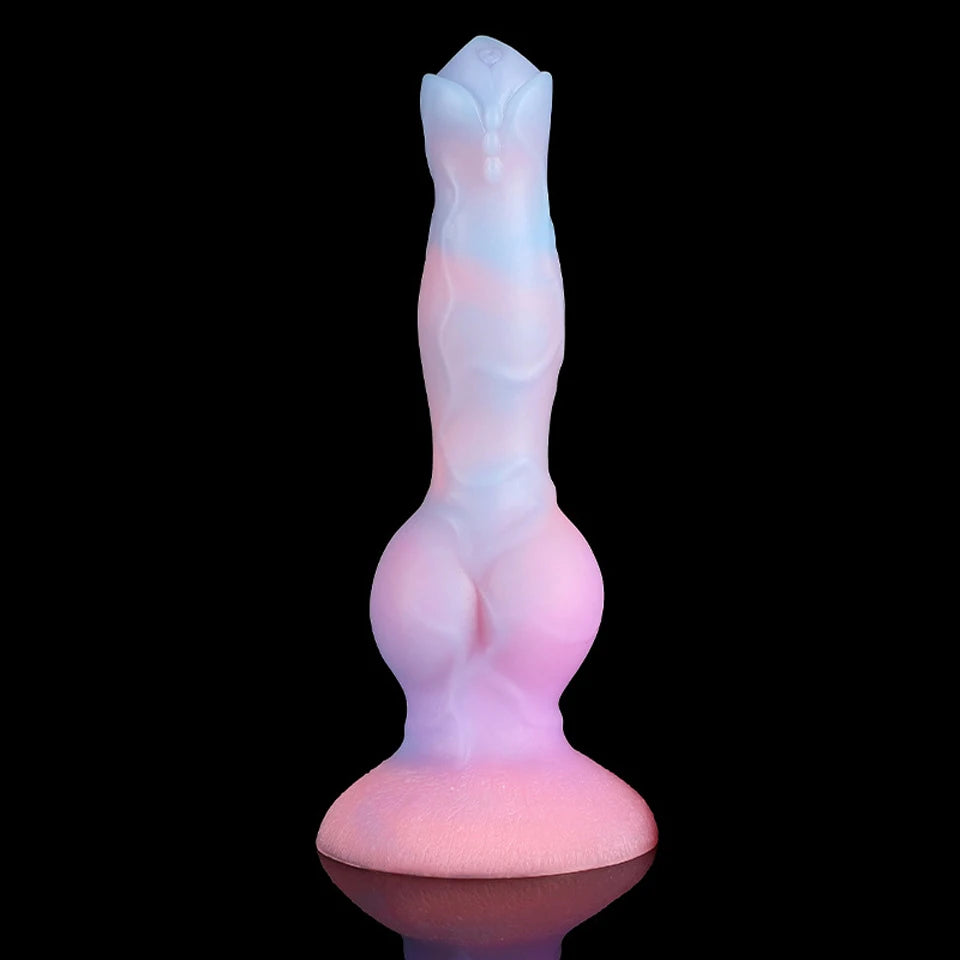 ASHBURN Luminous Dildos with Suction Cup for Sex Machine Dildo Glow In The Dark Night Color Fluorescent Dildo for Women Anal