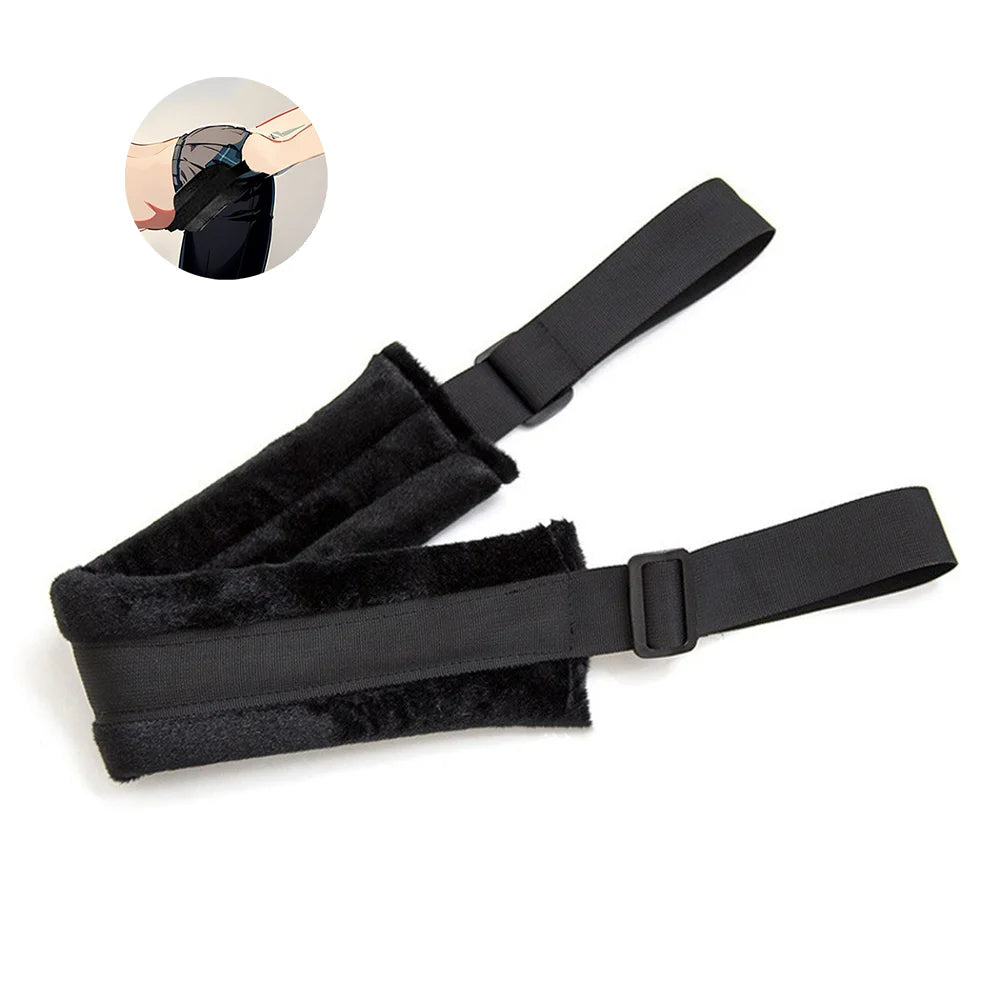 JIUAI Metal Anal Hook with Leather Collar Sexual Kits BDSM Erotic Bondage Restraint Game for Fetish Couples Adult Anal Sex Toys