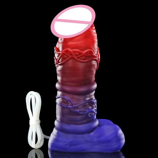 M-XXL-11.4IN + TUBE Dildo Tube - Clear Silicone Dildo in Assorted Sizes for Couples And Individuals