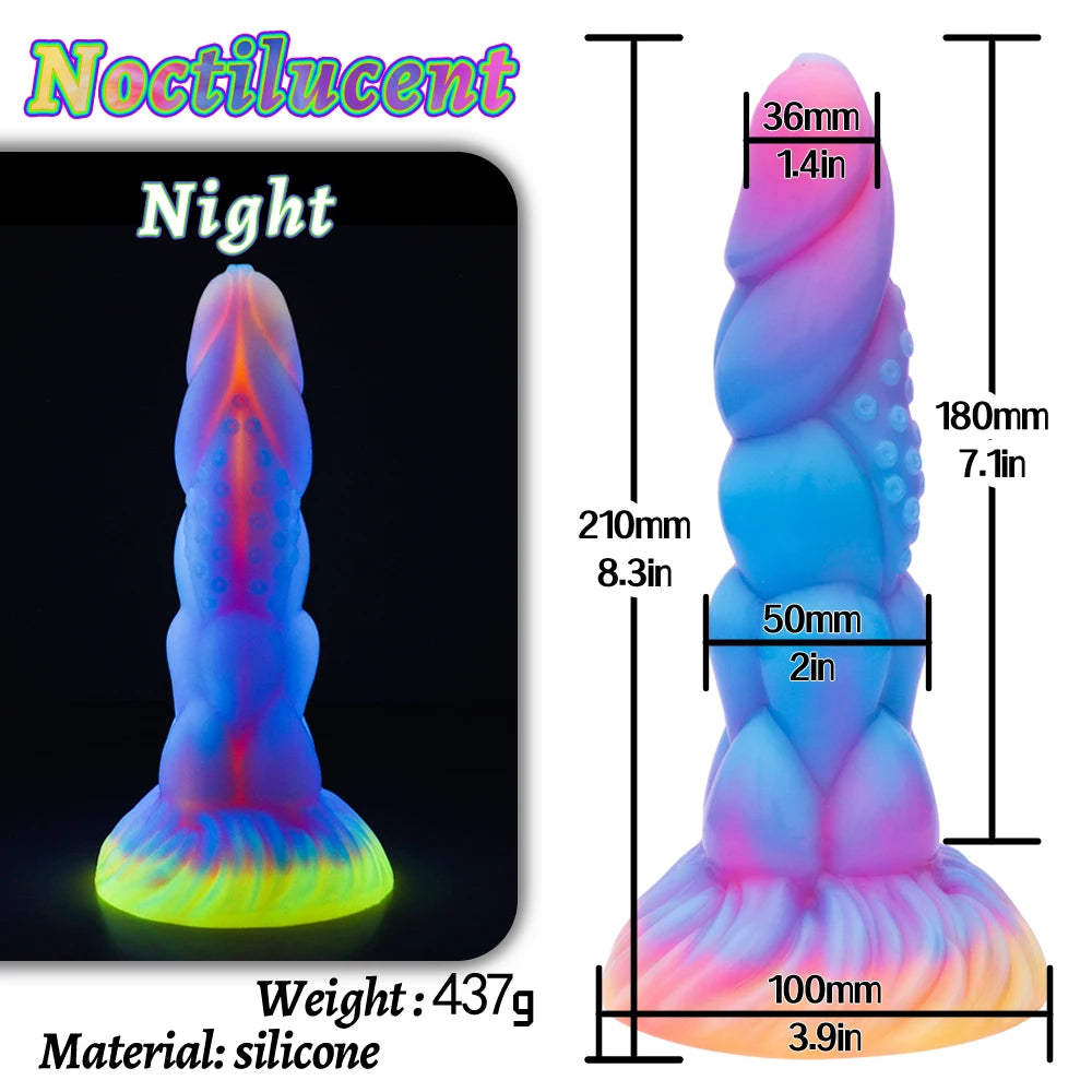 ASHBURN 6.9 Threaded Monster Dildo