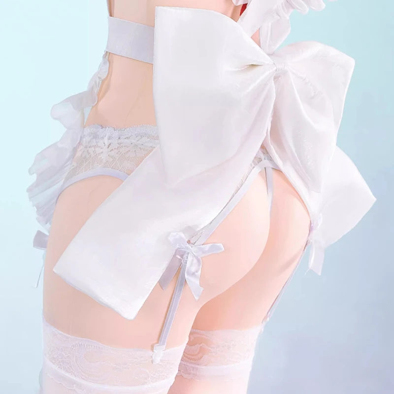 Azur Lane HMS Belfast Cosplay Costume Belfast Maid Apron Bikini Set Game Suit Halloween Party Role Play Clothes