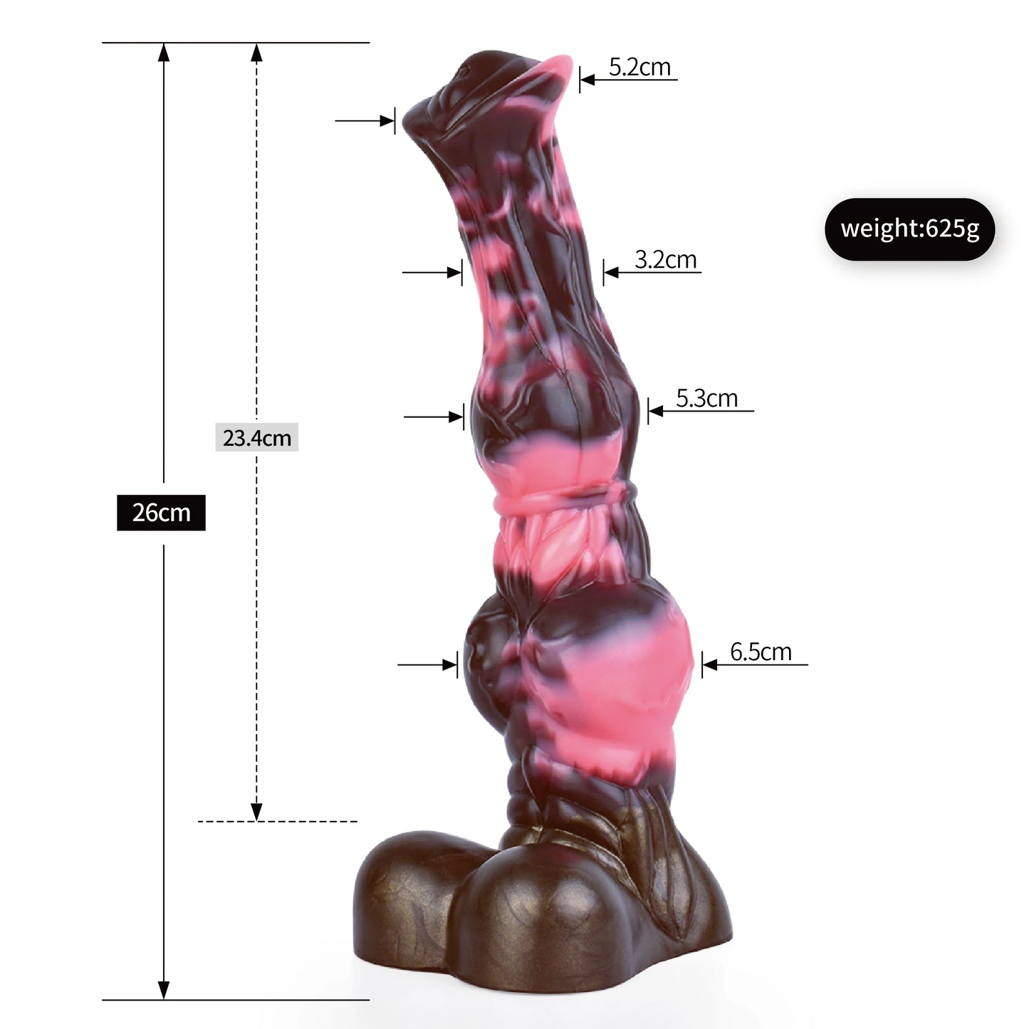 ASHBURN FERAL MUSTANG – Long Squirting Silicone Dildo with Suction Base