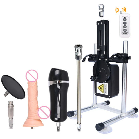 ROUGH BEAST Sex Machine for Women and Men Wireless Control 70 Watt Power Masturbation Machine with Dildo Attachments Sex Toys