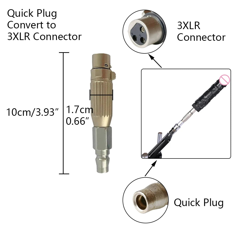 ROUGH BEAST Vac-U-Lock Sex Machine Metal Accessories for Automatic Quick PlugInMasturbation Machine Women and Man Sex Toy Adapter