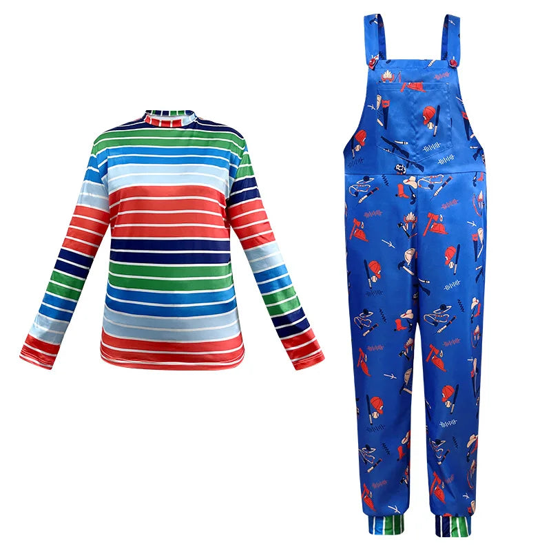 Ghost Baby Back To Soul Cosplay Sexy Female Ghost Jumpusuit with Color Base Top Chucky Female Role Play Ghost Dark Three Style