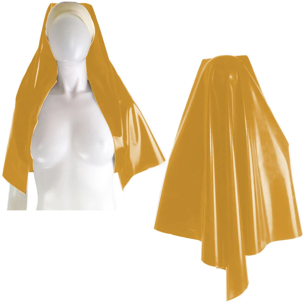 Unisex Nun Headgear Women Cosplay Costumes Maid Role Play Nun Sister Uniform LATEX FAUX